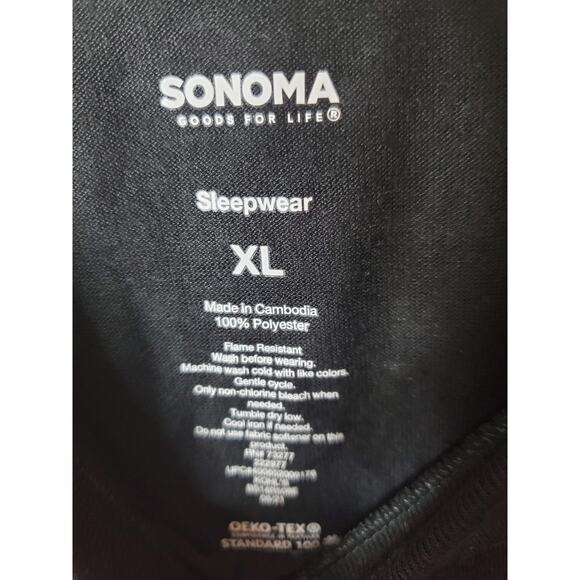Sonoma Sleepwear Black Crewneck Soft Tee, NWT, XL - Picture 5 of 5